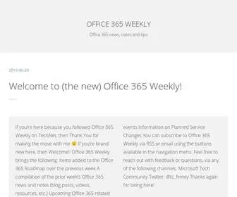 Office365Weekly.blog(Office 365 news) Screenshot