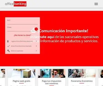 Officebanking.cl(Banca empresas) Screenshot