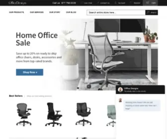 Officedesigns.com(Modern Office Furniture) Screenshot
