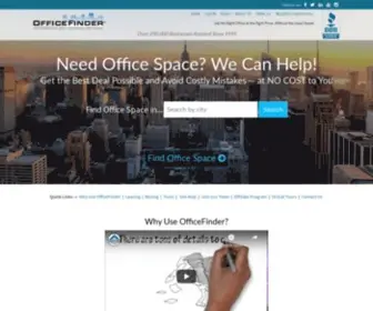 Officefinder.com(Find Office Space for rent) Screenshot