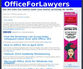 Officeforlawyers.com(Microsoft Office For Lawyers) Screenshot