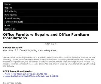 Officefurniturerepairs.com(Office Furniture Installations & Services Vancouver) Screenshot