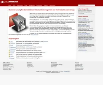 Officemanager.de(Digitale Archivierung mit Office Manager DMS) Screenshot