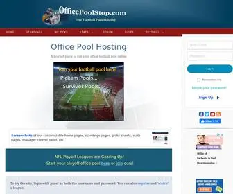 Officepoolstop.com(Football Pool Hosting) Screenshot