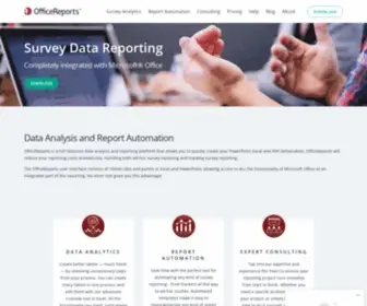 Officereports.com(Survey Reporting in PowerPoint and Excel) Screenshot