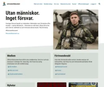 Officersforbundet.se(Officersförbundet) Screenshot