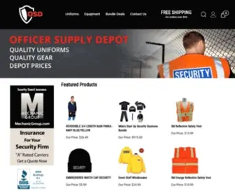 Officersupplydepot.com(Security Uniform Store) Screenshot