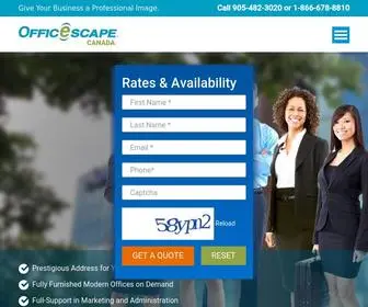 Officescapemarkham.com(Virtual Office Space for Rent) Screenshot