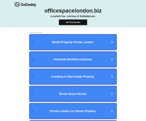 Officespacelondon.biz(Office Space London Uk) Screenshot