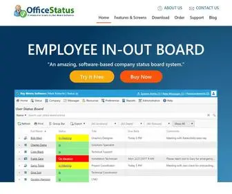 Officestatus.com(In Out Board Software for Employee Status Tracking) Screenshot