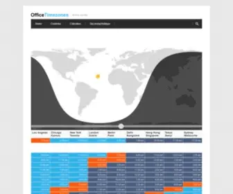 Officetimezones.com(Compare meeting time slots on Office Time Zones) Screenshot