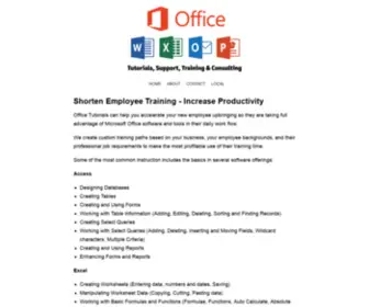 Officetutorials.com(Office Tutorials) Screenshot