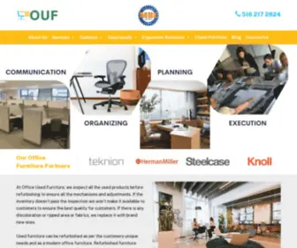 Officeusedfurniture.com(Our furniture stores provide complete office furniture online and our office furniture warehouse) Screenshot