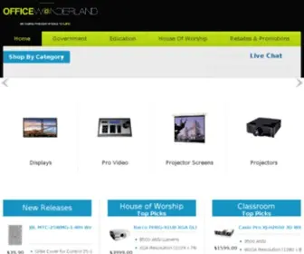 Officewonderland.com(Premier supplier of Video Projectors) Screenshot