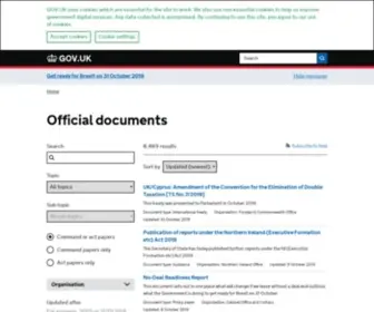 Official-Documents.gov.uk(Official documents) Screenshot