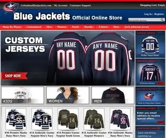 Officialbluejacketshop.com(Official Columbus Blue Jackets Authentic Shop) Screenshot