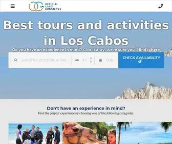 Officialcaboconcierge.com(Your experience in Cabo made official) Screenshot