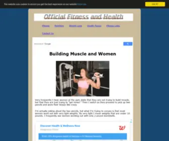 Officialfitnessandhealth.com(Building Muscle and Women) Screenshot