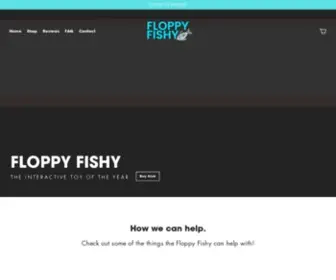 Officialfloppyfishy.com(The Floppy Fishy acts as a real fish for your cats entertainment. The Floppy Fishy) Screenshot