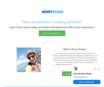 Officialhenryzhang.com(Helping You Succeed Through Trading Business) Screenshot