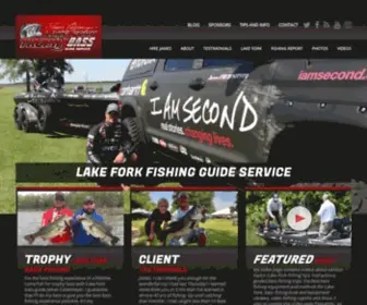 Officiallakeforktrophybass.com(Lake Fork Fishing Guide Service) Screenshot