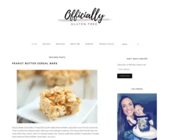 Officiallyglutenfree.com(Gluten Free Recipe Blog) Screenshot