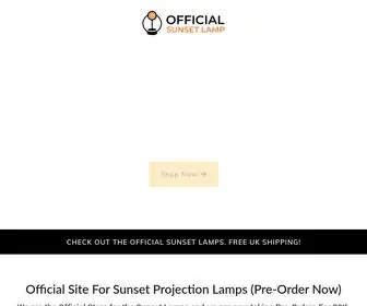 Officialsunsetlamp.co.uk(Official Sunset Lamp) Screenshot