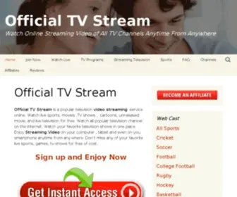 Officialtvstream.net(Official TV Stream) Screenshot