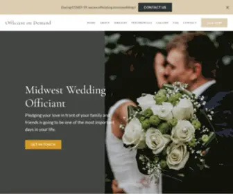 Officiantondemand.com(Officiant on Demand) Screenshot