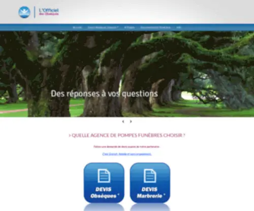 Officiel-Des-Obseques.fr(Obtenez 3 Devis Obsèques Pompes Funèbres) Screenshot