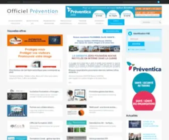 Officiel-Prevention.com(Officiel Prevention) Screenshot