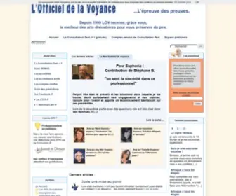 Officieldelavoyance.org(L'officiel de la Voyance) Screenshot