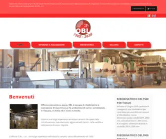 Officinaobl.com(Macchine produzione carta Lucca in Toscana) Screenshot