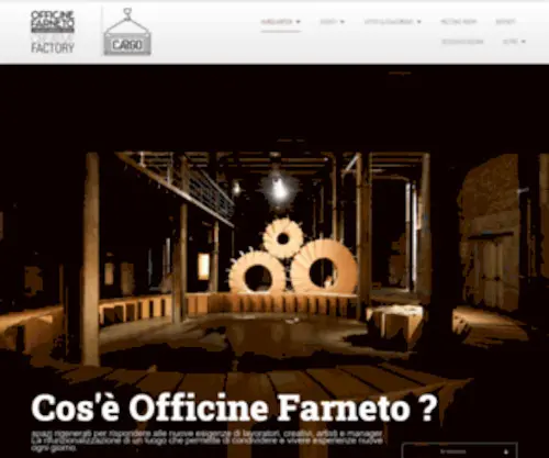 Officinefarneto.it(3000mq di ferro cemento e legno) Screenshot
