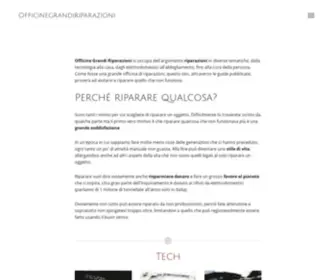 Officinegrandiriparazioni.it(Guide per riparare prima di buttare) Screenshot