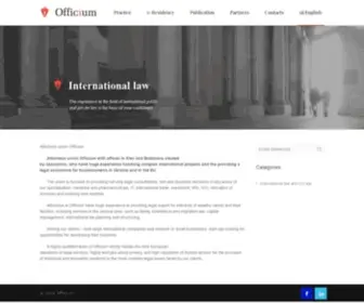 Officium.law(Attorneys union Corporate law and M&A) Screenshot