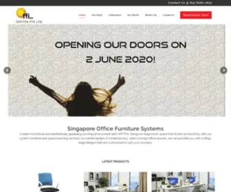 Offitek.com.sg(One-stop shop Office Furniture System Supplier in Singapore) Screenshot