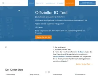 Offiziell-QI-Test.com(Startseite) Screenshot