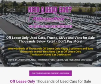 Offleaseonly.net(Off Lease Only Used Cars for Sale and Used Trucks for Sale at OffLeaseOnly) Screenshot