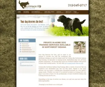 Offleashk9.com(Crimson K9 Northwest Indiana Dog Training) Screenshot