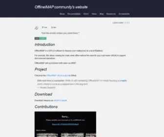 Offlineimap.org(OfflineIMAP community's website) Screenshot