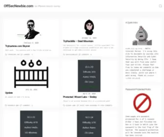 Offsecnewbie.com(My Offensive Security Journey) Screenshot