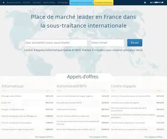 Offshore-Developpement.com(Annuaire N°1 en recherche de prestataires de services francophones en centre d'appels) Screenshot