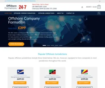 Offshoreformations247.com(Offshore Company Formations 24) Screenshot