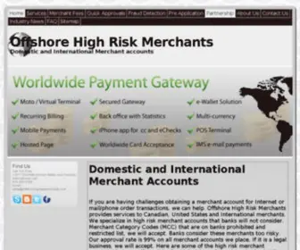 Offshorehighriskmerchants.com(Offshore high risk merchants) Screenshot