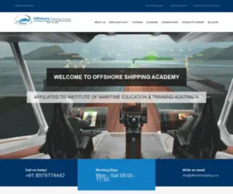 Offshoreshipping.co.in(Offshore Shipping Academy to Join Merchant Navy) Screenshot