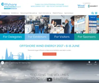 Offshorewind2017.com(Offshore Wind Energythe world's largest offshore wind event) Screenshot