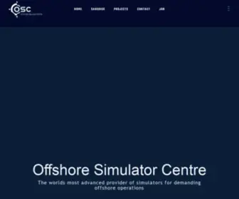 Offsim.no(The worlds most advanced provider of simulators for demanding offshore operations) Screenshot