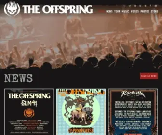 Offspring.com(The Offspring) Screenshot