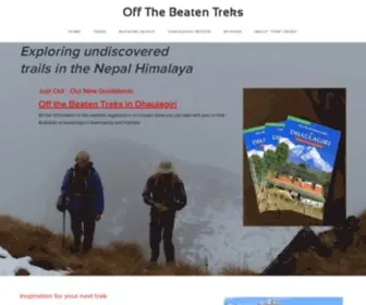 Offthebeatentreks.org(Off The Beaten Treks) Screenshot